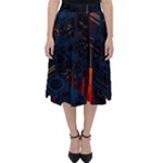 Architecture City Pixel Art Classic Midi Skirt