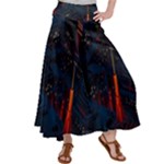 Architecture City Pixel Art Women s Satin Palazzo Pants