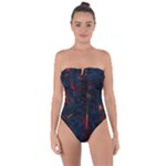 Architecture City Pixel Art Tie Back One Piece Swimsuit