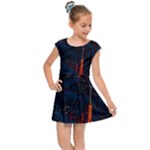 Architecture City Pixel Art Kids  Cap Sleeve Dress