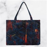 Architecture City Pixel Art Medium Tote Bag