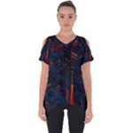 Architecture City Pixel Art Cut Out Side Drop T-Shirt