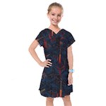 Architecture City Pixel Art Kids  Drop Waist Dress
