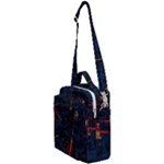 Architecture City Pixel Art Crossbody Day Bag