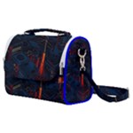 Architecture City Pixel Art Satchel Shoulder Bag