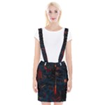 Architecture City Pixel Art Braces Suspender Skirt