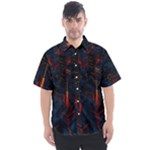 Architecture City Pixel Art Men s Short Sleeve Shirt