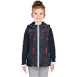 Architecture City Pixel Art Kids  Hooded Puffer Vest