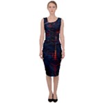 Architecture City Pixel Art Sleeveless Pencil Dress