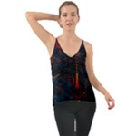 Architecture City Pixel Art Chiffon Cami