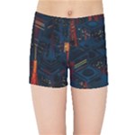 Architecture City Pixel Art Kids  Sports Shorts
