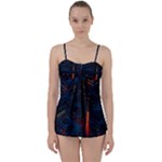 Architecture City Pixel Art Babydoll Tankini Set