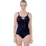 Architecture City Pixel Art Cut Out Top Tankini Set