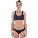 Architecture City Pixel Art Cross Back Hipster Bikini Set