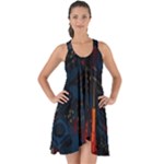 Architecture City Pixel Art Show Some Back Chiffon Dress