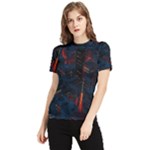 Architecture City Pixel Art Women s Short Sleeve Rash Guard