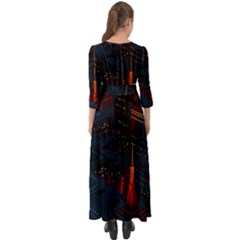 Button Up Boho Maxi Dress 
