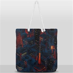 Full Print Rope Handle Tote (Large) 