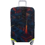 Architecture City Pixel Art Luggage Cover (Large)