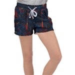Architecture City Pixel Art Women s Velour Lounge Shorts