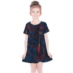 Architecture City Pixel Art Kids  Simple Cotton Dress