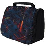 Architecture City Pixel Art Full Print Travel Pouch (Big)