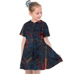 Architecture City Pixel Art Kids  Sailor Dress