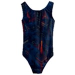 Architecture City Pixel Art Kids  Cut-Out Back One Piece Swimsuit