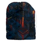 Architecture City Pixel Art Drawstring Pouch (3XL)