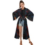 Architecture City Pixel Art Maxi Kimono