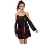 Architecture City Pixel Art Boho Dress
