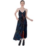 Architecture City Pixel Art Tie Back Maxi Dress