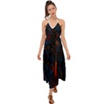 Architecture City Pixel Art Halter Tie Back Dress 