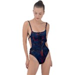 Architecture City Pixel Art Tie Strap One Piece Swimsuit