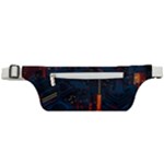 Architecture City Pixel Art Active Waist Bag