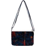 Architecture City Pixel Art Double Gusset Crossbody Bag