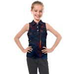 Architecture City Pixel Art Kids  Sleeveless Polo T-Shirt