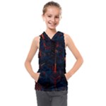 Architecture City Pixel Art Kids  Sleeveless Hoodie