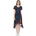 Architecture City Pixel Art High Low Boho Dress
