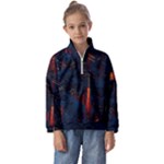 Architecture City Pixel Art Kids  Half Zip Hoodie