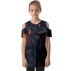 Fold Over Open Sleeve Top 