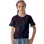 Architecture City Pixel Art Kids  Cuff Sleeve Scrunch Bottom T-Shirt