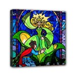 Beauty And The Beast Stained Glass Rose Mini Canvas 6  x 6  (Stretched)