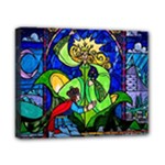 Beauty And The Beast Stained Glass Rose Canvas 10  x 8  (Stretched)