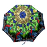 Beauty And The Beast Stained Glass Rose Folding Umbrellas