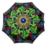 Beauty And The Beast Stained Glass Rose Straight Umbrellas