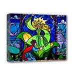 Beauty And The Beast Stained Glass Rose Deluxe Canvas 14  x 11  (Stretched)