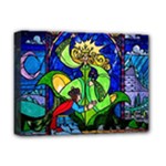 Beauty And The Beast Stained Glass Rose Deluxe Canvas 16  x 12  (Stretched) 
