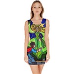 Beauty And The Beast Stained Glass Rose Bodycon Dress