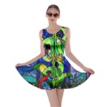 Beauty And The Beast Stained Glass Rose Skater Dress